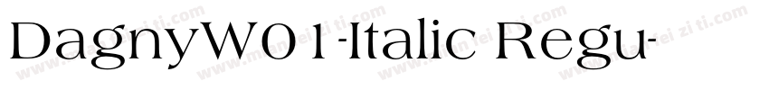 DagnyW01-Italic Regu字体转换